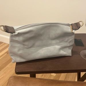 Pale blue cross body